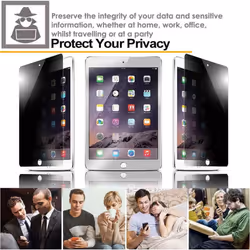 TECHGEAR Anti Spy Screen Protector for iPad Mini 4, iPad Mini 5th Gen 2019 - PRIVACY GLASS Edition Genuine Tempered Glass...