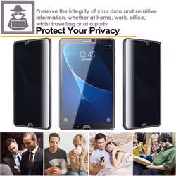 TECHGEAR Anti Spy Screen Protector Compatible with Samsung Galaxy Tab A 6 10.1" 2016 (SM-T580 Series) - PRIVACY GLASS Edition...