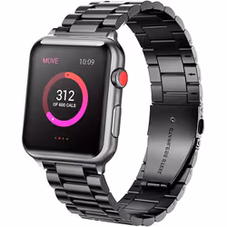 TECHGEAR Watch Band for Apple Watch 45mm / 44mm / 42mm Stainless Steel Link Bracelet Watch Strap Metal Clasp for Series 8 7 6 ...