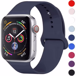 TECHGEAR Watch Band Compatible with Apple Watch 40mm / 38mm Soft Silicone Classic Sport Replacement Watch Band for Series: 8 ...