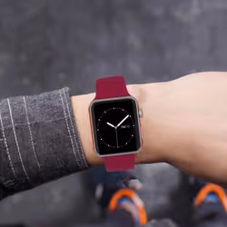 TECHGEAR Watch Band Compatible with Apple Watch 40mm / 38mm Soft Silicone Classic Sport Replacement Watch Band for Series: 8 7 6 5 - pink, 40/38mm M/L