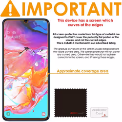 TECHGEAR [5 Pack] Screen Protectors Compatible with Samsung Galaxy A70, CLEAR LCD Screen Protectors Cover Guards