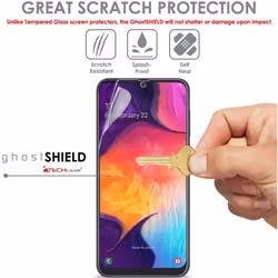 TECHGEAR [Pack of 3] Screen Protectors fit Samsung Galaxy A50 [ghostSHIELD Edition] Reinforced TPU film Screen Protector Guard...