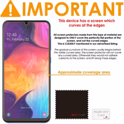 TECHGEAR [5 Pack] Screen Protectors Compatible with Samsung Galaxy A50, CLEAR LCD Screen Protectors Cover Guards