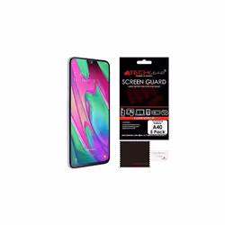 TECHGEAR [5 Pack] Screen Protectors Compatible with Samsung Galaxy A40, CLEAR LCD Screen Protectors Cover Guards
