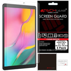 TECHGEAR [Pack of 5] Screen Protector for Samsung Galaxy Tab A 10.1" 2019 (SM-T510 / SM-T515), Ultra CLEAR Screen Protector