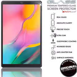 TECHGEAR [2 Pack GLASS Edition Screen Protector Compatible with Samsung Galaxy Tab A 10.1" 2019 (SM-T510 / SM-T515), Tempered Glass Screen Protector