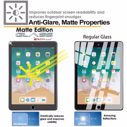 TECHGEAR Anti-Glare Screen Protector for iPad 9.7" 6th Gen & 5th Gen - MATTE GLASS Edition Genuine Tempered Glass Screen...