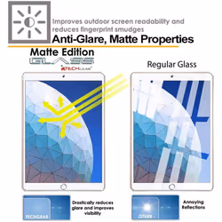 TECHGEAR Anti-Glare Screen Protector for iPad Air 3rd Gen (2019) 10.5" - MATTE GLASS Edition Genuine Tempered Glass Screen...