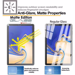 TECHGEAR Anti-Glare Screen Protector Compatible with Samsung Galaxy Tab S4 10.5"(SM-T830 Series) - MATTE GLASS Edition Genuine...