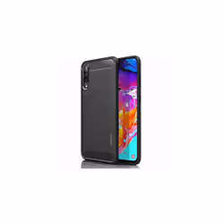 Samsung Galaxy A70 Carbon Fibre Case [Stealth Case] Flexible, Shockproof, Ultra Slim, Soft TPU Protective Shell Cover with Ca ...