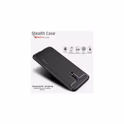 Carbon Fibre Case Compatible with OnePlus 7 [Stealth Case] Flexible, Shockproof, Ultra Slim, Soft TPU Protective Shell Cover with Carbon Fibre