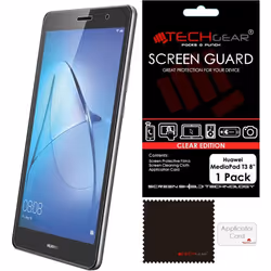 TECHGEAR Screen Protector fit Huawei MediaPad T3 8" - Ultra Clear Screen Protector with Screen Cleaning Cloth & Application C ...