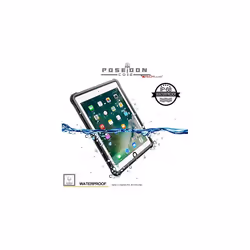 TECHGEAR Waterproof Case for iPad 9.7" 6th / 5th Gen  [Poseidon Case] Slim Shockproof Waterproof Case with Built-in Screen Protector + Stand & Strap