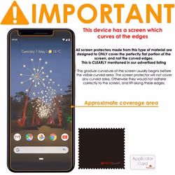 [5 Pack] TECHGEAR Screen Protectors Compatible with Google Pixel 3a XL, CLEAR LCD Screen Protectors Cover Guards