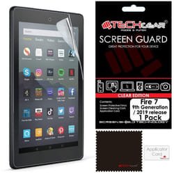 TECHGEAR Screen Protector for Previous Amazon Fire 7" & Fire Kids Edition 7" (9th Gen / 2019 Release) - Clear Lcd Screen Protectors