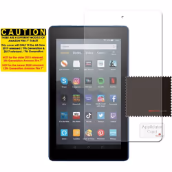 TECHGEAR [5 Pack] Screen Protectors for Previous Amazon Fire 7" & Fire Kids Edition 7" (9th Gen / 2019 Release) - Clear Lcd Screen Protectors