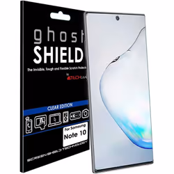 TECHGEAR Screen Protector fit Samsung Galaxy Note 10 [ghostSHIELD Edition] Reinforced TPU film Screen Protector [FULL Screen  ...