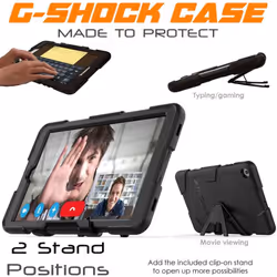 TECHGEAR G-SHOCK Case Fits Samsung Galaxy Tab A 10.1" 2019 (SM-T510 / SM-T515) Tough Rugged HEAVY DUTY Armour Shockproof Survival Case with Stand -