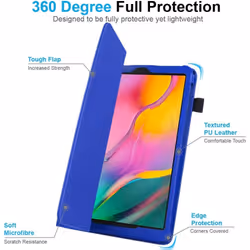 TECHGEAR Leather Case for New Samsung Galaxy Tab A 10.1" 2019 (SM-T510 / SM-T515) Premium PU Leather Slim Folio Stand Case...