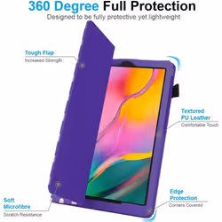 TECHGEAR Leather Case for New Samsung Galaxy Tab A 10.1" 2019 (SM-T510 / SM-T515) Premium PU Leather Slim Folio Stand Case...