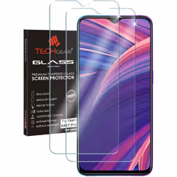 TECHGEAR [2 Pack] GLASS Edition Screen Protectors for Oppo RX17 Pro, Genuine Tempered Glass Screen Protector [2.5D Round Edge ...