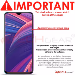TECHGEAR [2 Pack] GLASS Edition Screen Protectors for Oppo RX17 Pro, Genuine Tempered Glass Screen Protector [2.5D Round Edge]...