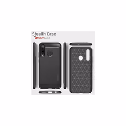 Carbon Fibre Case for Honor 20e / Honor 20 Lite - [Stealth Case] Flexible, Shockproof, Slim, Soft TPU Protective Shell Cover with Carbon Fibre Effect