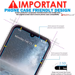 TECHGEAR [2 Pack GLASS Edition Screen Protector for Nokia 4.2, Genuine Tempered Glass Screen Protector [2.5D Round Edge] [9H...