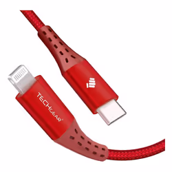 TECHGEAR USB C to Lightning Cable [1M Apple MFi Certified] Strong Braided Lead for iPhone 14/13/12/11/Pro/Max/Mini/X, iPad 10 ...