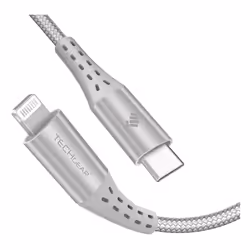 TECHGEAR USB C to Lightning Cable [1M Apple MFi Certified] Strong Nylon Braided Lead for iPhone 12/11/Pro/Max/Mini/X/XS/XR/XS ...
