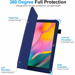 TECHGEAR Leather Case for New Samsung Galaxy Tab A 10.1" 2019 (SM-T510 / SM-T515) Premium PU Leather Slim Folio Stand Case...