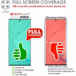 TECHGEAR [Pack of 3 Screen Protectors fit Samsung Galaxy Note 10 Plus [ghostSHIELD Edition] Reinforced TPU film Screen...