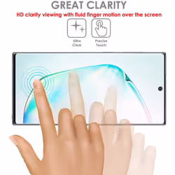 TECHGEAR [Pack of 3 Screen Protectors fit Samsung Galaxy Note 10 Plus [ghostSHIELD Edition] Reinforced TPU film Screen...
