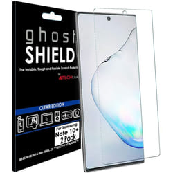 TECHGEAR [Pack of 2 Screen Protectors fit Samsung Galaxy Note 10 Plus [ghostSHIELD Edition] Reinforced TPU film Screen Protector Guard Covers [FULL