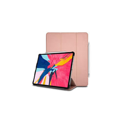 TECHGEAR Smart Case fits Apple iPad Pro 12.9 2018, [Apple Pencil Compatible] Case Tri-fold Stand Cover with Corner Protection [Auto Wake / - Rose Gold
