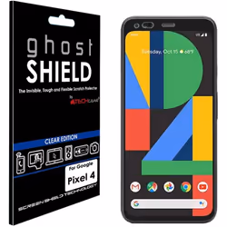 TECHGEAR Screen Protector for Google Pixel 4 [ghostSHIELD Edition] Genuine Reinforced TPU film Screen Protector [FULL Screen  ...