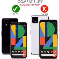 [5 Pack] TECHGEAR Pixel 4 Screen Protectors , CLEAR LCD Screen Protectors Cover Guards Compatible with Google Pixel 4