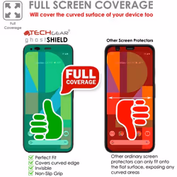 TECHGEAR [Pack of 3] Screen Protectors for Google Pixel 4 XL [ghostSHIELD Edition] Reinforced TPU film Screen Protector Guard...