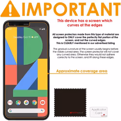 [3 Pack] TECHGEAR Pixel 4 XL Screen Protectors , CLEAR LCD Screen Protectors Cover Guards Compatible with Google Pixel 4 XL