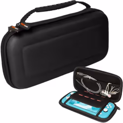 Switch Lite Case, Hard Protective Carry Travel & Storage Cover Designed for Nintendo Switch Lite, 8 Game Card Slots + Accesso ...
