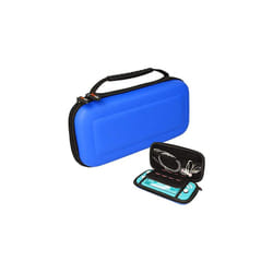 Switch Lite Case, Hard Protective Carry Travel & Storage Cover Designed for Nintendo Switch Lite, 8 Game Card Slots + Accessories - Blue