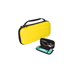 Switch Lite Case, Hard Protective Carry Travel & Storage Cover Designed for Nintendo Switch Lite, 8 Game Card Slots + Accessories - Yellow