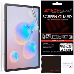 TECHGEAR 3 Pack Galaxy Tab S6 10.5" Screen Protectors (SM-T860 / SM-T865), Ultra CLEAR Screen Protector  Designed for Samsung ...