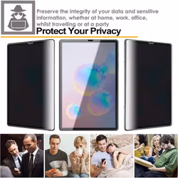 TECHGEAR Anti Spy Galaxy Tab S6 10.5" PRIVACY Glass Edition, Tempered Glass Screen Protector [9H Toughness] [Scratch-Resistant]...