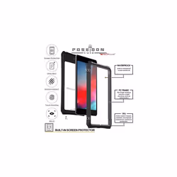 TECHGEAR Waterproof Case for Apple iPad Mini 5 / Mini 4 - Slim Shockproof Waterproof Case with Built-in Screen Protector + Stand & Neck Strap