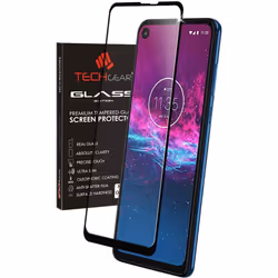 TECHGEAR Moto One Action GLASS Edition Genuine Tempered Glass Screen Protector [9H Hardness] [No-Bubble] Compatible for Motor ...