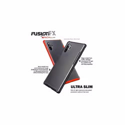 TECHGEAR Samsung Galaxy Note 10 Plus Case [Fusion FX] Slim & Light, Tough, Shockproof, Protective, Fused Gel Bumper & Hard Back Smooth Case Cove - Red