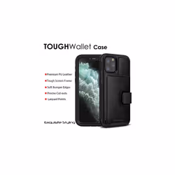 TECHGEAR Tough Armoured Card Wallet 360 Shock Proof Protective Case Cover with Card Slots Wallet & Stand for Apple iPhone 11 Pro 5.8"