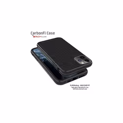 CarbonFi Case for iPhone 11 Pro Max, Flexible Shockproof TPU Slim Fit Case Cover - Carbon Fibre Design Soft Flexible Protective Shell Guard Case